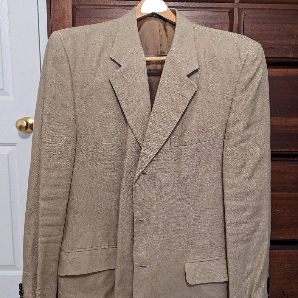Banana Republic Tan Linen Blazer